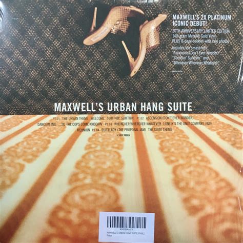 Maxwell Maxwells Urban Hang Suite 2xvinyl Lp Album Limited Edition Reissue Metallic