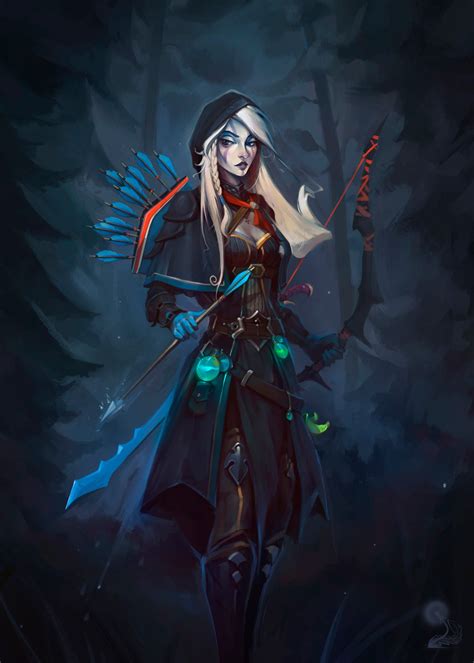 Drow Ranger Haryarti Archer Dota 2 Bow Fantasy Art Wallpapers Hd