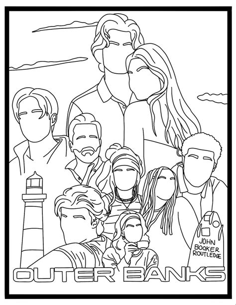 Outer Banks Coloring Page