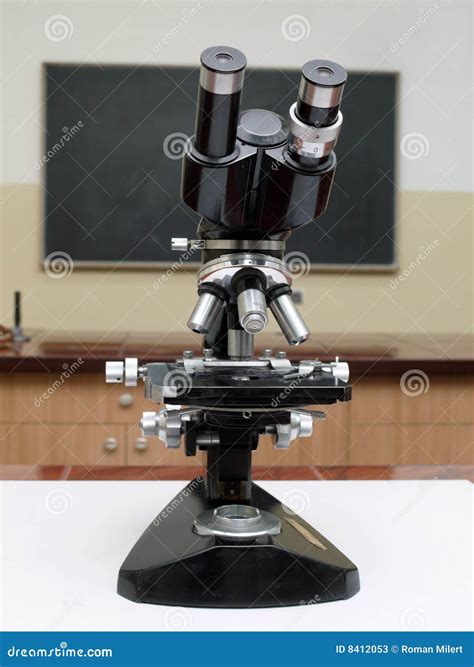 Old School Microscope Stock Image Image Of Chemistry