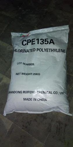 Powder CPE 135A Chlorinated Polyethylene Shandong Ruifeng Packaging