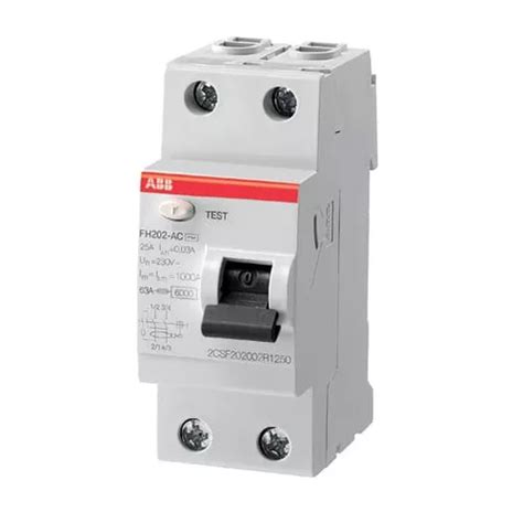 Interruptor Diferencial Miniatura Para Riel Din Abb Fh Ac