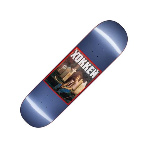 Hockey Skateboards Nik Stain Metallic Blue Skateboard Deck 8 5