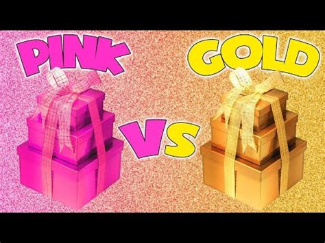 Choose Your Gift Pink Vs Gold Elige Tu Regalo Lisa Or Lena Youtube