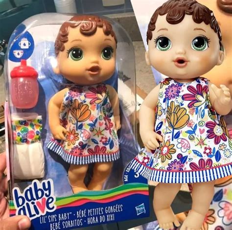 Brinquedo Boneca Baby Alive Hora Do Xixi Morena Roupinha