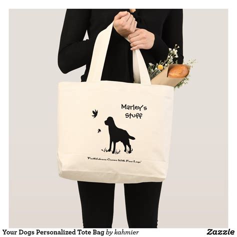 Your Dogs Personalized Tote Bag Zazzle Personalized Tote Bags