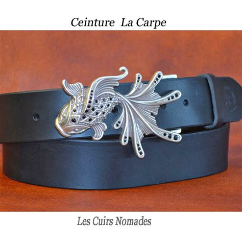 Ceinture Cuir Largeur Cm Boucle Style Militaire Les Cuirs Nomades