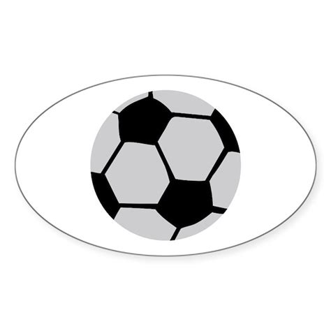 Soccer Ball Oval Decal By Topmotives