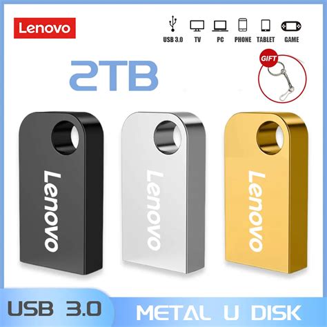 Lenovo Waterproof Mini Pen Drive USB Flash Drive Disco U Port Til Alta