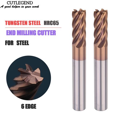 Flute Hrc Carbide Square End Mill Alloy Carbide Milling Tungsten