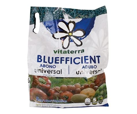 abono granulado 5 kg para plantas de huerta y jardín Vitaterra bluefficient