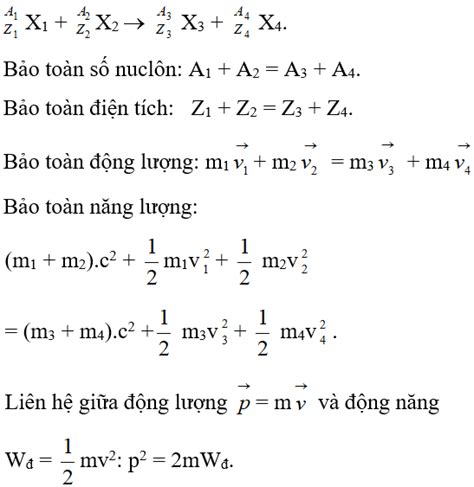 Dạng Bài Tập Các định Luật Bảo Toàn Trong Phản ứng Hạt Nhân Hay Chi