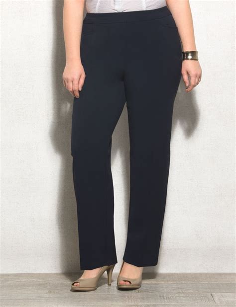 Roz ALI Plus Size Secret Agent Slim Leg Pants Short