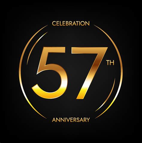 57th Anniversary Fifty Seven Years Birthday Celebration Banner In