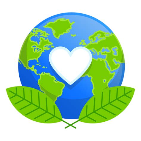 Diseño Png Y Svg De Icono De Amor De La Naturaleza De La Tierra Para Camisetas