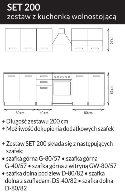 Kuchnia SET szary lakier połysk dąb sonoma 200 Meble Poznań