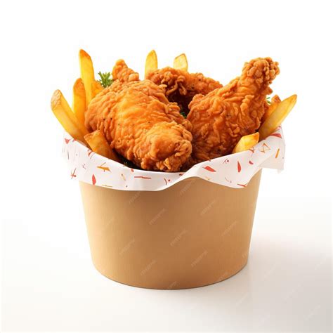 Premium Photo Crispy Fried Chicken In The Bucket Chicken Bucket