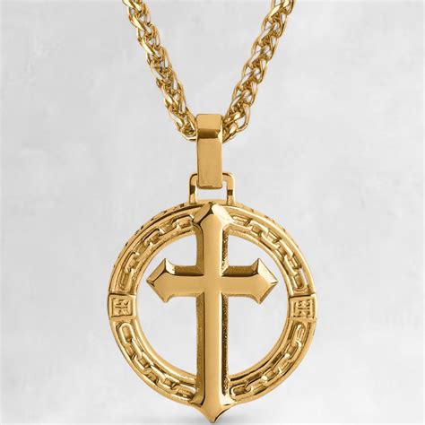 Men's Gold Cross Pendant – Forge & Foundry