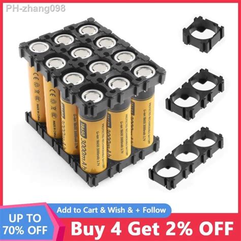 Pcs Lot Diy Lithium Cell Cylindrical Battery Holder Case