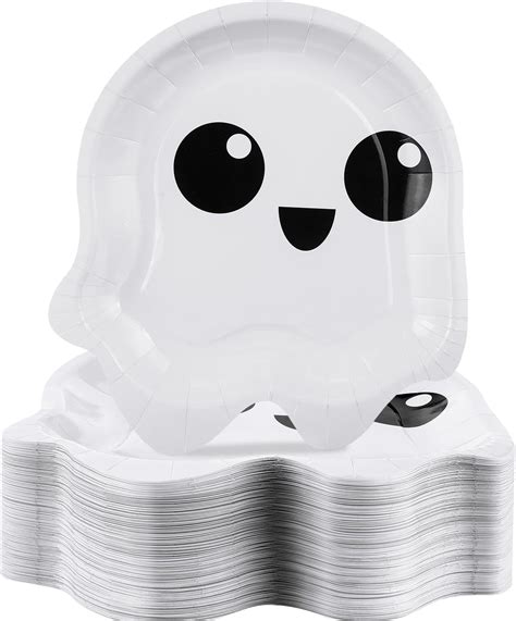 Amazon Roshtia Paper Plate Pcs Ghost Shape Disposable