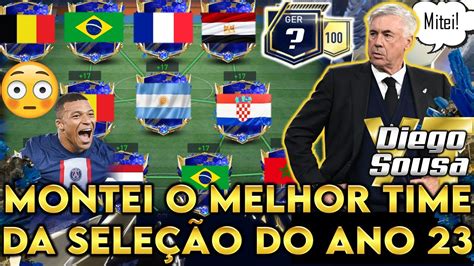 Top Demais Montei O Melhor Time Da Sele O Do Ano Fifa Mobile