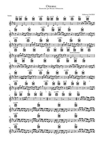 Hillsong United Oceans Sheet Music