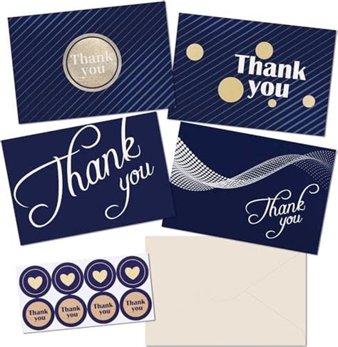 Amazon Banana Basics Thank You Cards Bulk Set W Envelopes 72