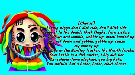 6ix9ine Gooba Lyrics Youtube