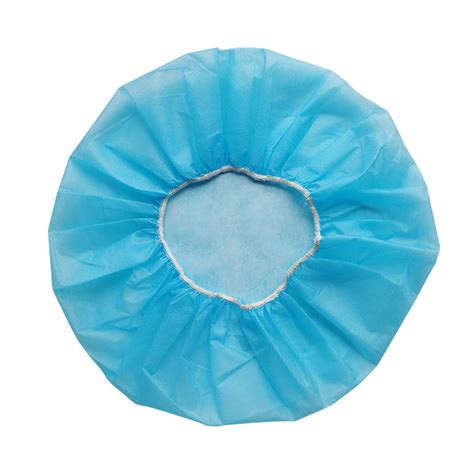 10 GSM 21 Inch Disposable Round Elastic Bonnet Cap Dust Proof Non Woven