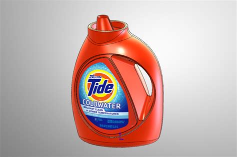Tide Bottle Solidworks 3d Cad Model Grabcad