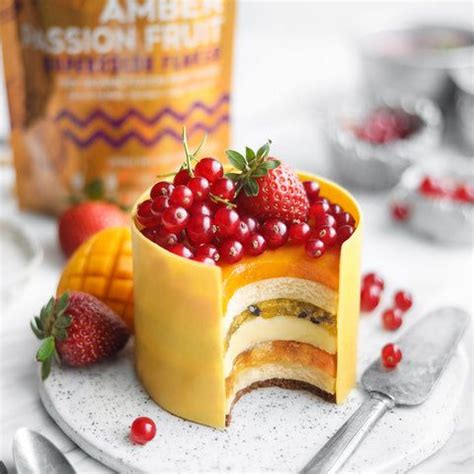 Tropical Passion Fruit Layer Cake Fancy Desserts Recipes Almond