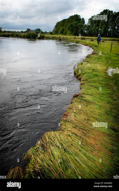 River Thames Near Lechlade Flooding Its Banks Stock Photo Alamy