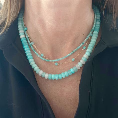 Betty Beaded Necklace Seafoam Jeny Baker Designs