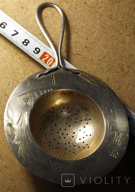 Дореволюционное большое ситечко, серебро 84-ка. (115345073) - купити ...
