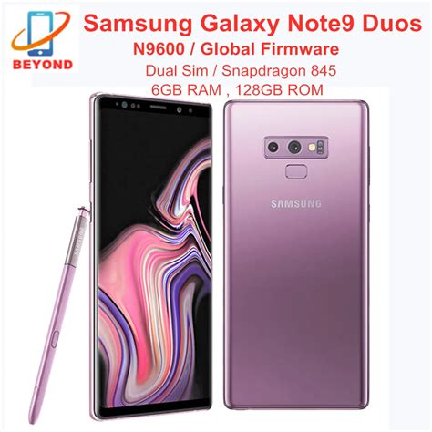 Samsung Galaxy Note9 Note 9 Dual Sim N9600 6 4 128gb Rom 6gb Ram Octa Corepng