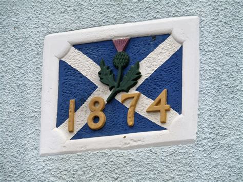 Date Plaque Mid Shore Pittenweem Fife Scotland Terence Gilley