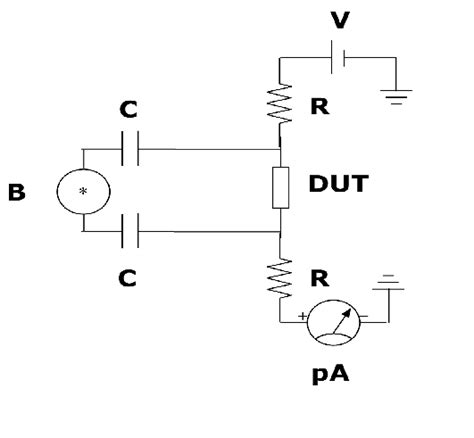 Simplified Schematic Of Bias Tees For Capacitance And Current