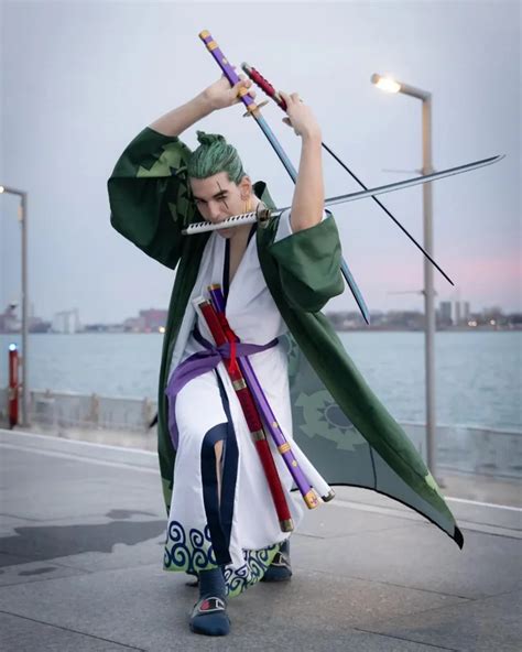 One Piece Kimono Roronoa Zoro Suit Cosplay Costume - Onepiecefans Store