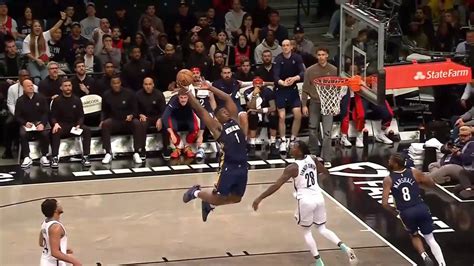 Nba Zion Williamson Reaches Way Back To Catch Alley Oop For Monster