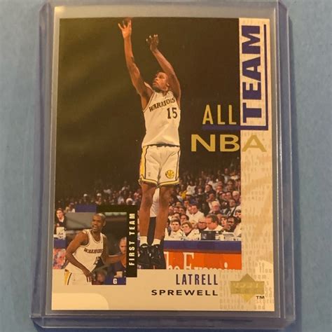 Upper Deck Toys Latrell Sprewell 5 All Nba Team 199495 Upper Deck