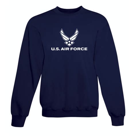 Us Air Force Navy Blue Sweatshirt Custom Imprint And