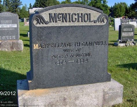 Mary Elizabeth Mamie Campbell Mcnichol Monumento Find A