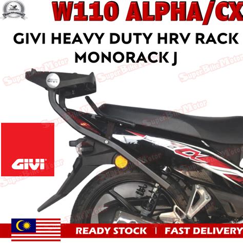 Givi Rack Honda Wave 110 CX Alpha HRV Heavy Duty Rack Honda Wave 110 CX