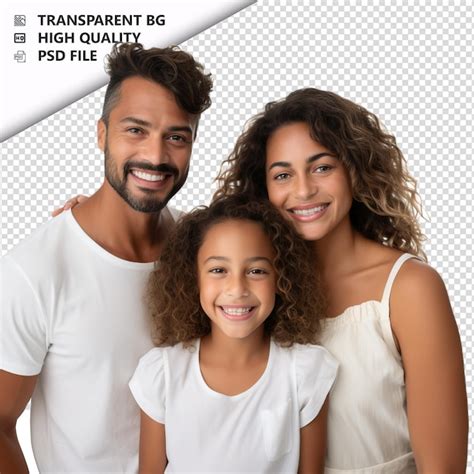 Fam Lia Latina Saud Vel Estilo Ultra Realista Fundo Branco Psd Premium