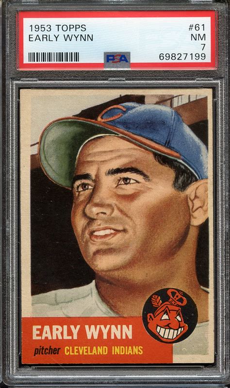 Lot Detail 1953 TOPPS 61 EARLY WYNN PSA NM 7