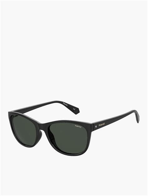 Shop Polaroid Grey Polarized Rectangular Sunglasses For Women From