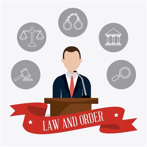 Premium Vector Law And Order Design