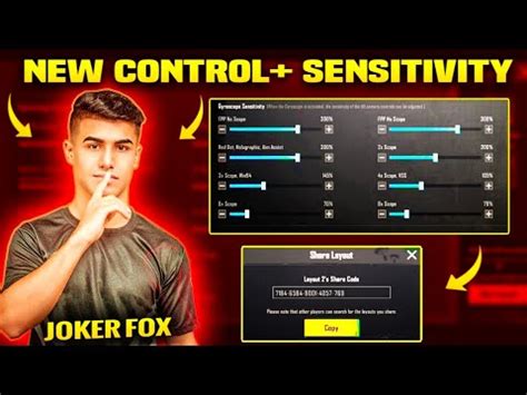 Joker Fox Sensitivity Code Joker FOX New Control Code Joker Fox New