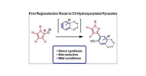 Regioselective Synthesis Of C3 Hydroxyarylated Pyrazoles The Journal