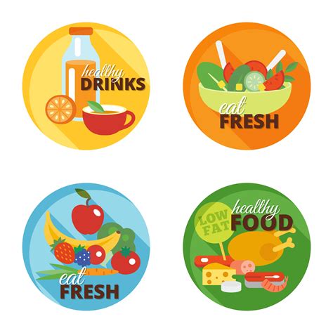 Healthy Eating Flat Icon 462180 Vector Art At Vecteezy